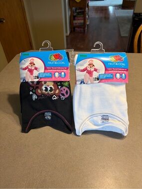 New With Tags 2 Sets Of Fruit Of The Loop Thermal Underwear Girls Size 14/16 XL